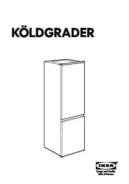 KÖLDGRADER Réfrigérateur/congélateur encas A++