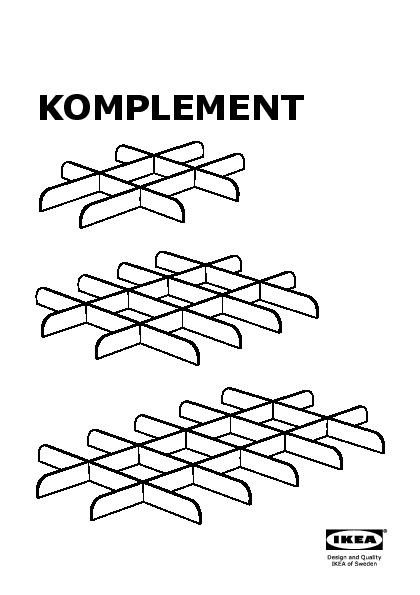 KOMPLEMENT divider for pull-out tray