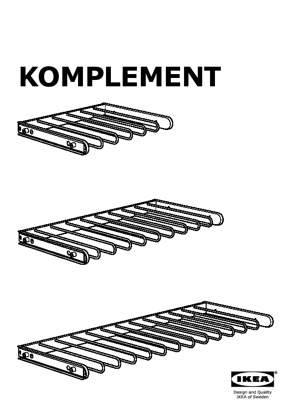 KOMPLEMENT pull-out pants hanger