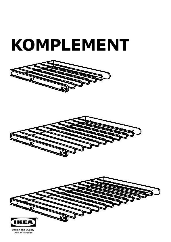 KOMPLEMENT pull-out pants hanger