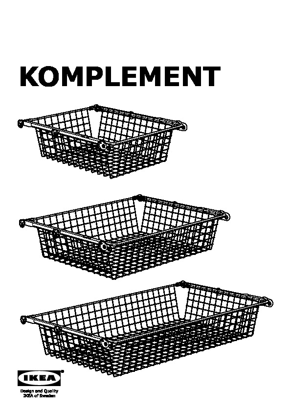 KOMPLEMENT Pull-out rail for baskets