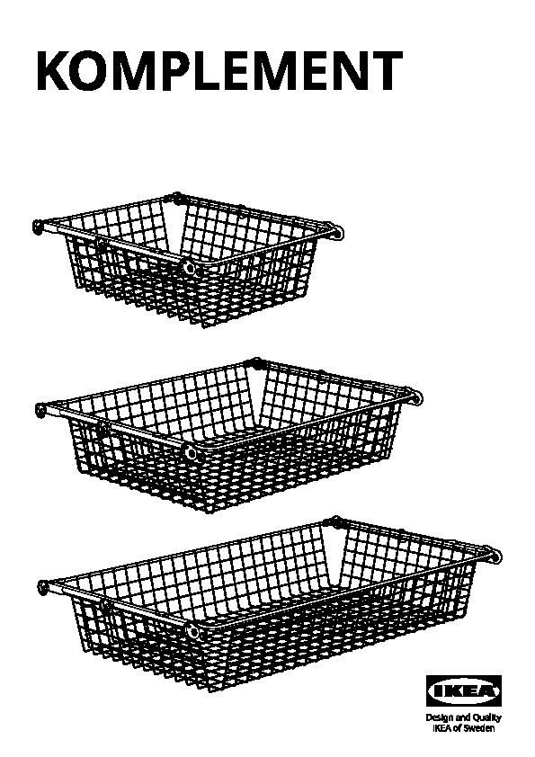 KOMPLEMENT Pull-out rail for baskets