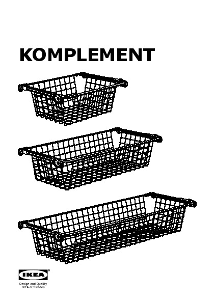 KOMPLEMENT pull-out rail for baskets