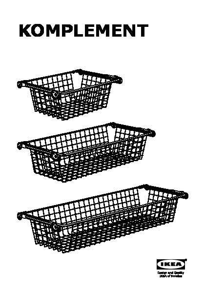 KOMPLEMENT pull-out rail for baskets