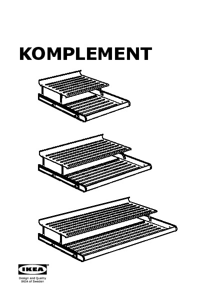 komplement pull out shoe shelf