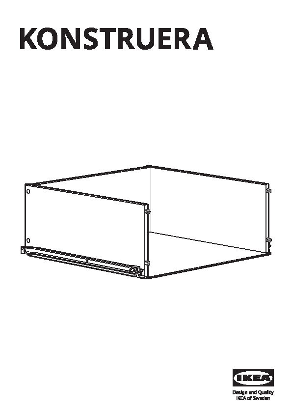 KONSTRUERA Cassetto senza frontale