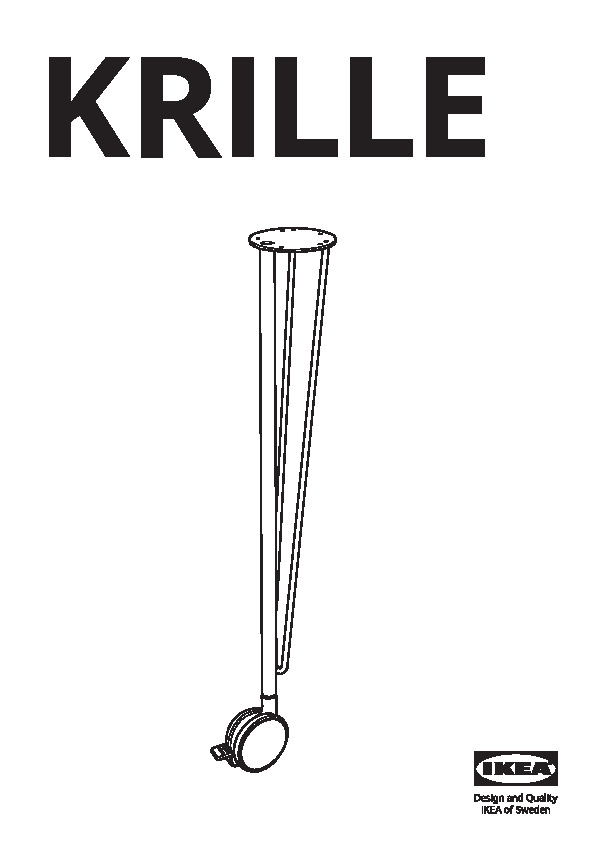 KRILLE Leg with caster