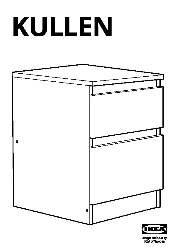 KULLEN 2-drawer chest