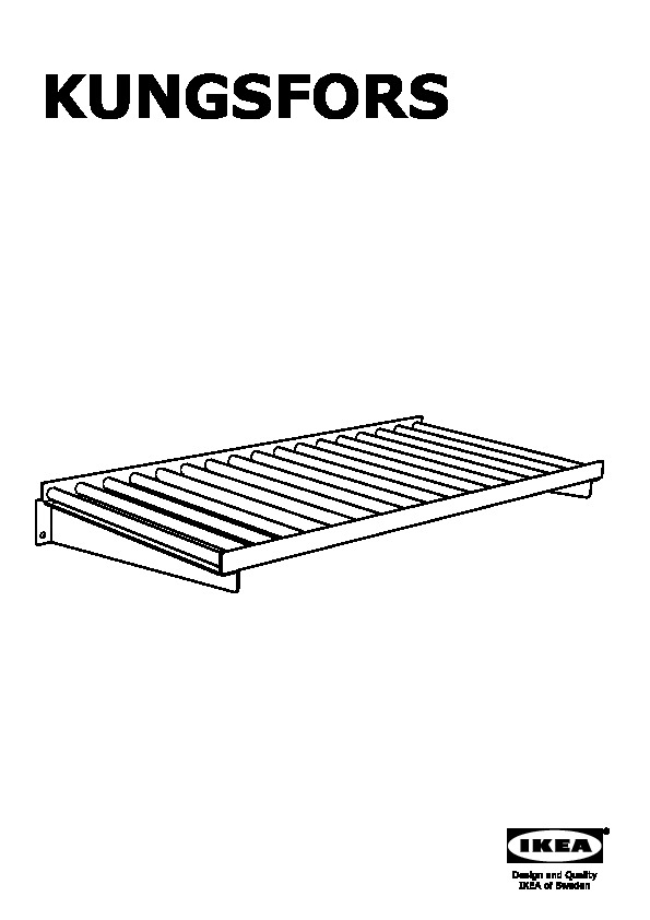 KUNGSFORS Shelf, stainless steel - IKEA