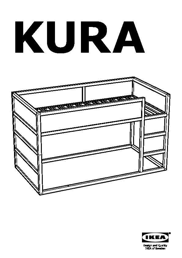 Kura Reversible Bed White Pine Ikeapedia, Ikea Bunk Bed Instructions