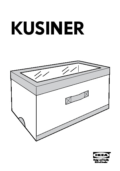 KUSINER Box with lid