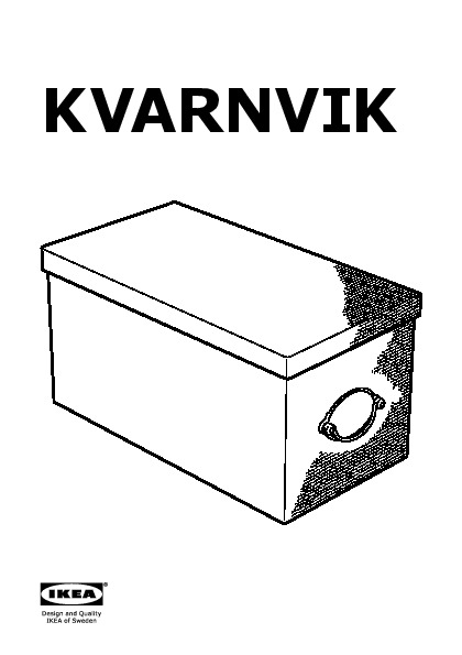 KVARNVIK Box with lid