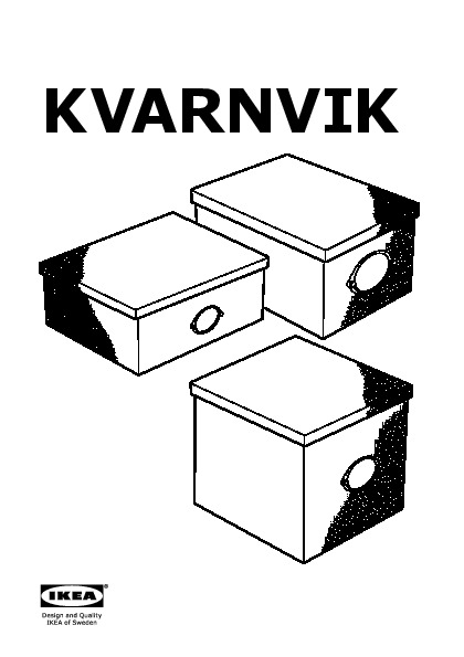 KVARNVIK Box with lid