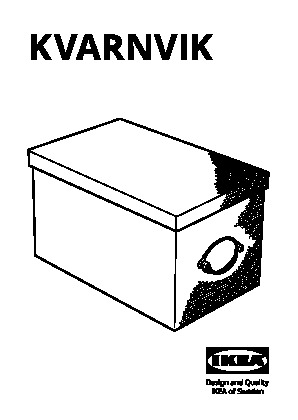 KVARNVIK Storage box with lid