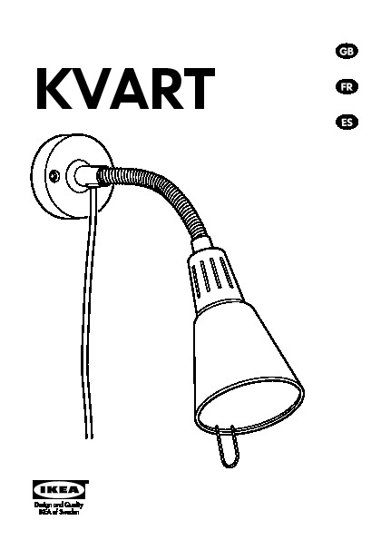 KVART Wall/clamp spotlight
