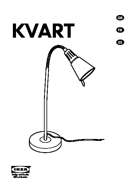 KVART Work lamp with LED bulb