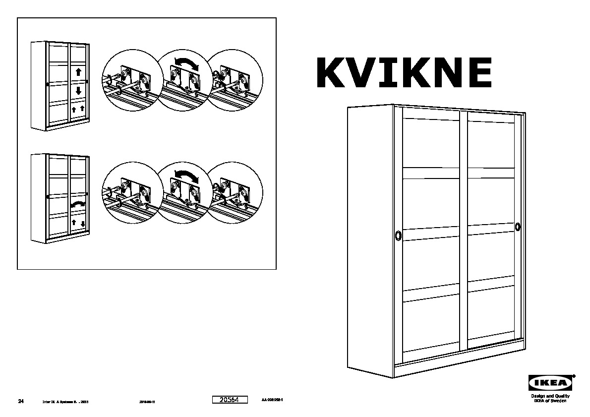 Kvikne Wardrobe With 2 Sliding Doors White Ikeapedia