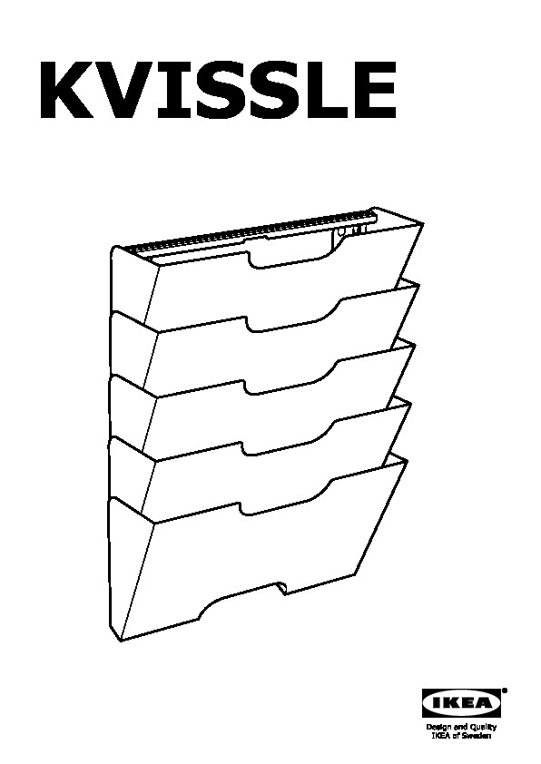 KVISSLE Range-revues mural, blanc - IKEA CA