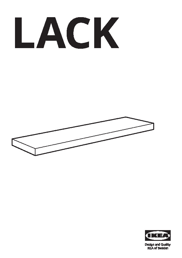 LACK white, Wall shelf, 110x26 cm - IKEA