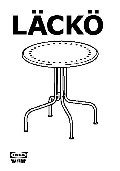 LÃCKÃ Table, outdoor