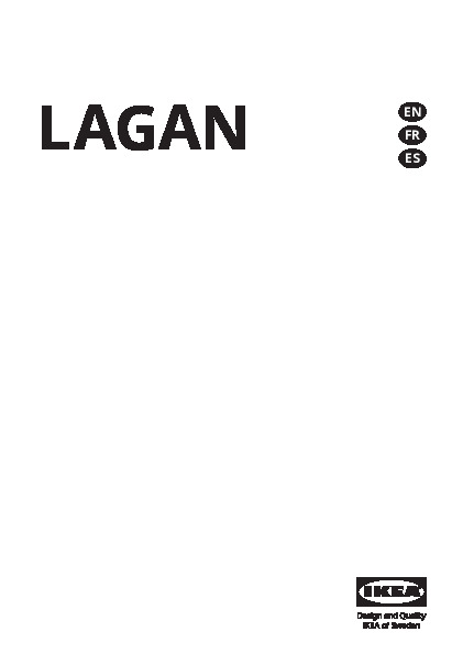 LAGAN Fridge with freezer compartment