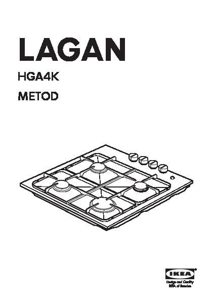 LAGAN HGA4K Table de cuisson à gaz