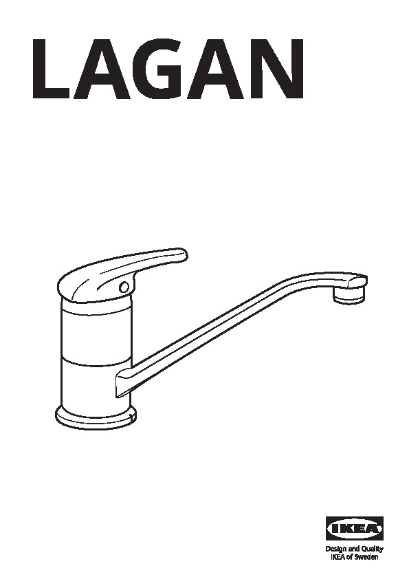 LAGAN Single lever kitchen faucet