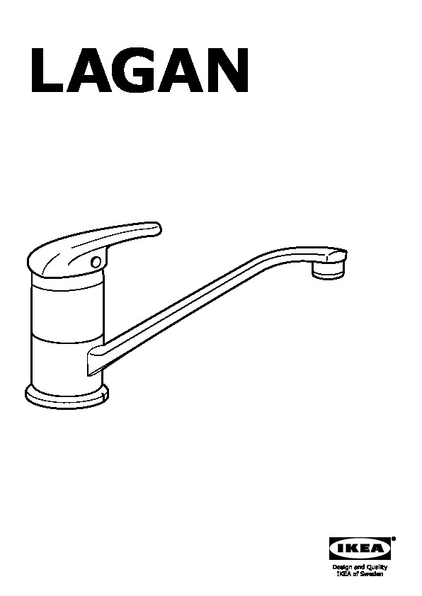 LAGAN Single lever kitchen faucet