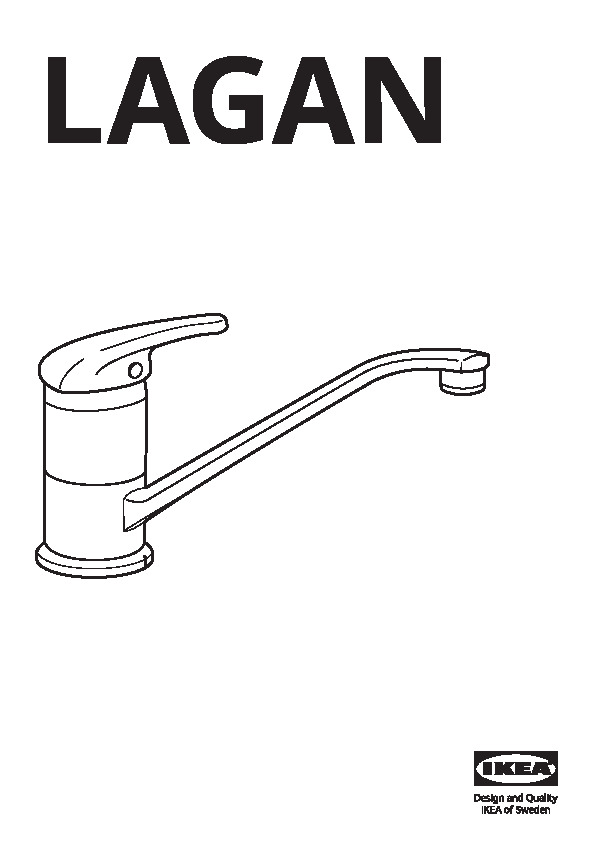 LAGAN Single-lever kitchen mixer tap