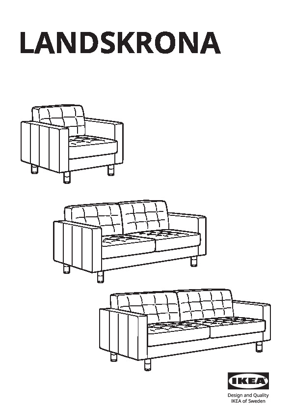 LANDSKRONA Struttura per divano a 2 posti
