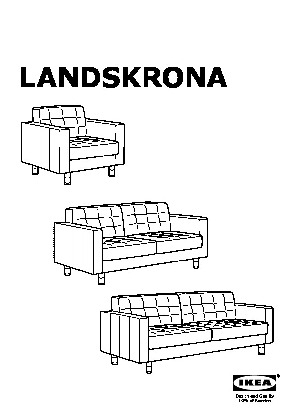 LANDSKRONA struttura per divano a 2 posti