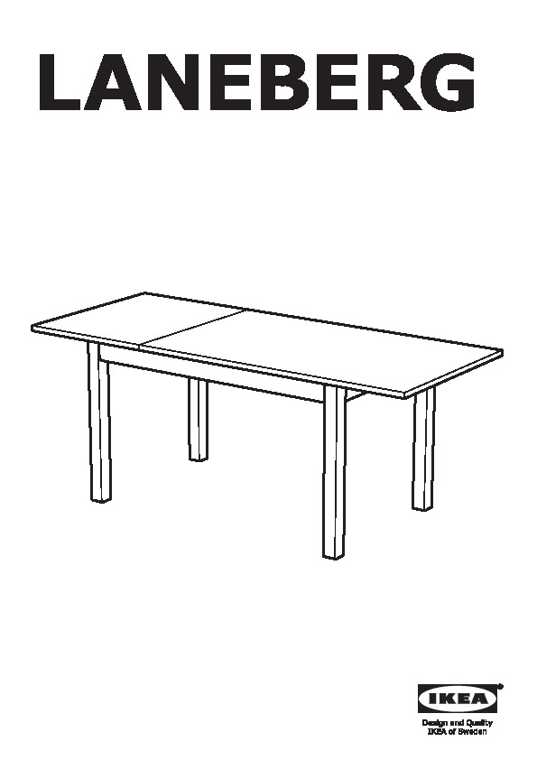 LANEBERG Extendable table