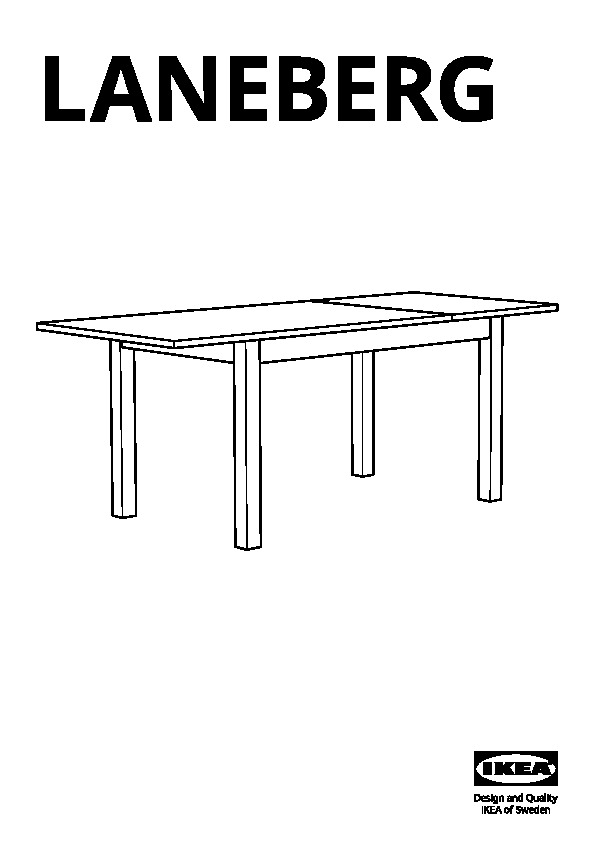 LANEBERG Extendable table