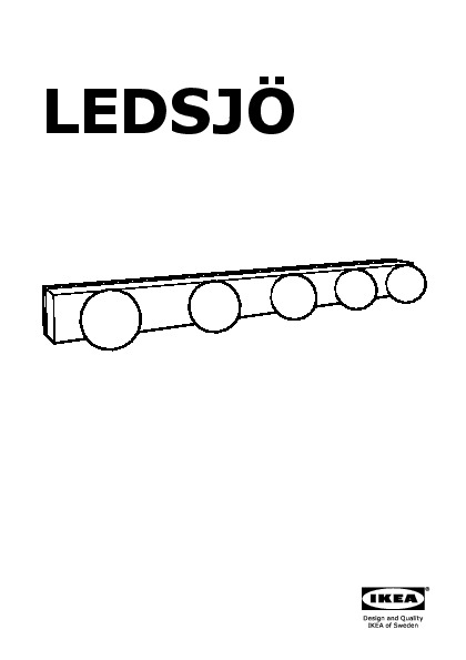 LEDSJÖ Lampada da parete a LED