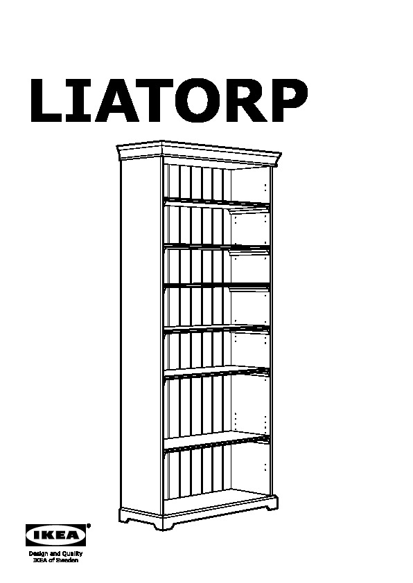 Liatorp Bookcase With Glass Doors White, Liatorp Bookcase With Glass Doors White