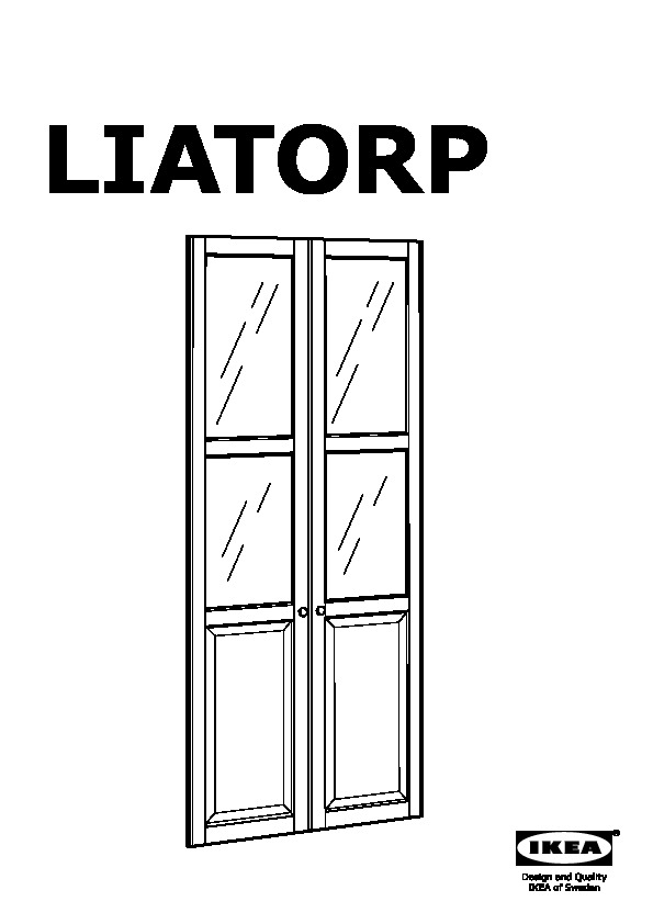 LIATORP Panel/glass door