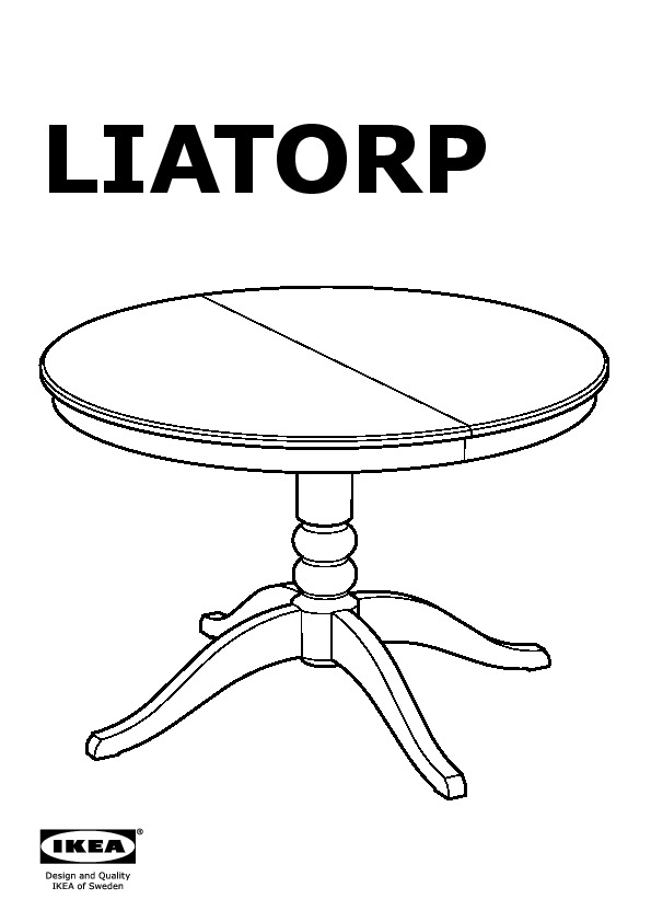LIATORP Table à rallonge