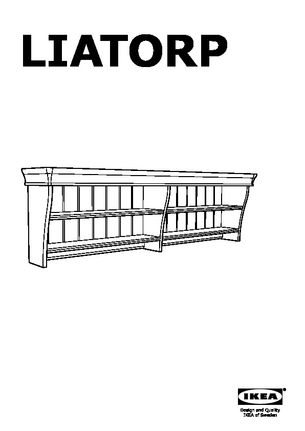 LIATORP wall/bridging shelf