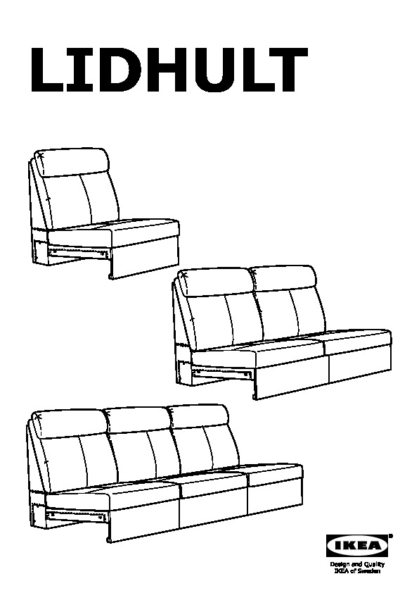 LIDHULT loveseat section