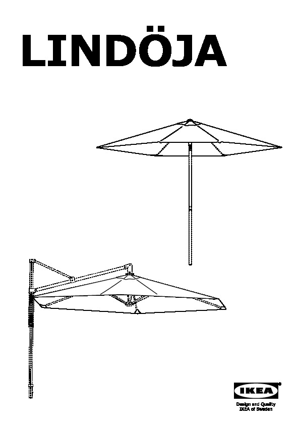 LINDÖJA Toile de parasol