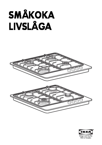 LIVSLÅGA Table de cuisson à gaz