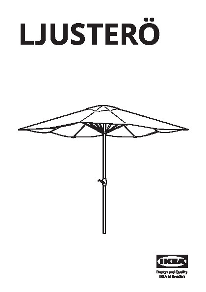 LJUSTERÃ Sonnenschirm