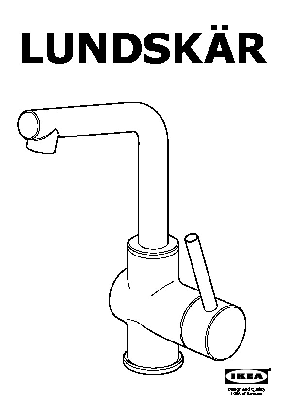 LUNDSKÄR Bath faucet with strainer