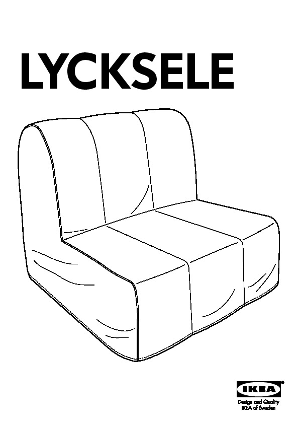 LYCKSELE chair bed frame