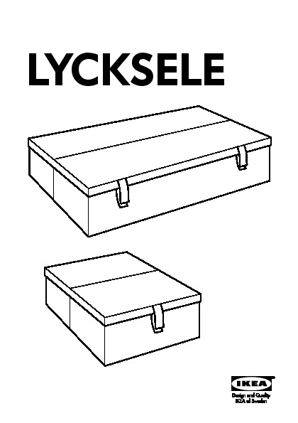 LYCKSELE Storage box chair bed