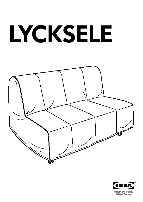 LYCKSELE struttura divano letto a 2 posti
