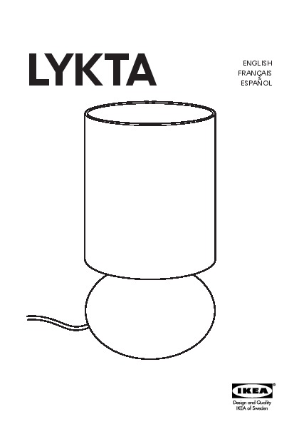 Overdreven Betasten hoek LYKTA Table lamp white - IKEAPEDIA