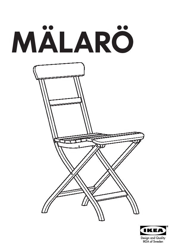 MÄLARÖ folding chair