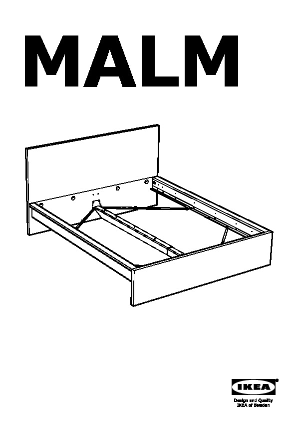 MALM Bed frame, high