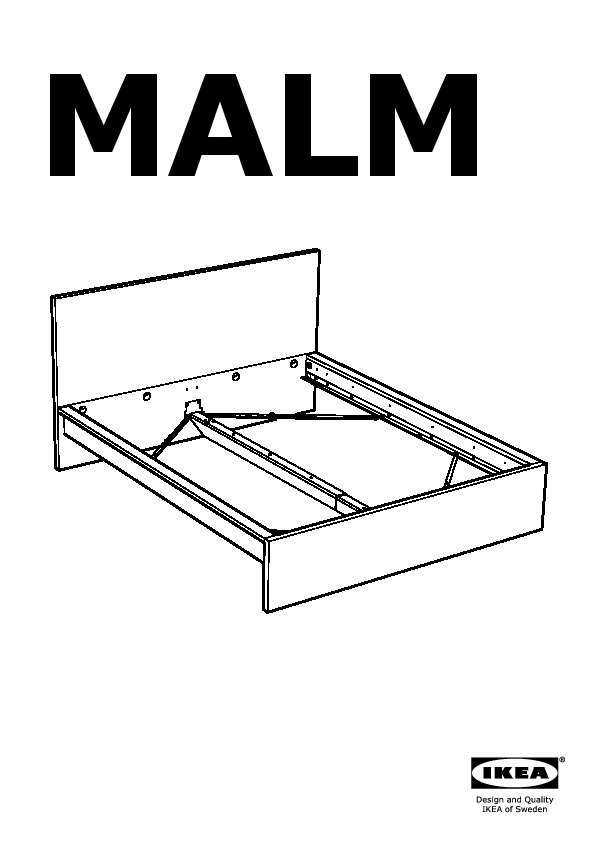 Malm Bed Frame With 2 Storage Boxes, Ikea Skorva Bed Frame Instructions